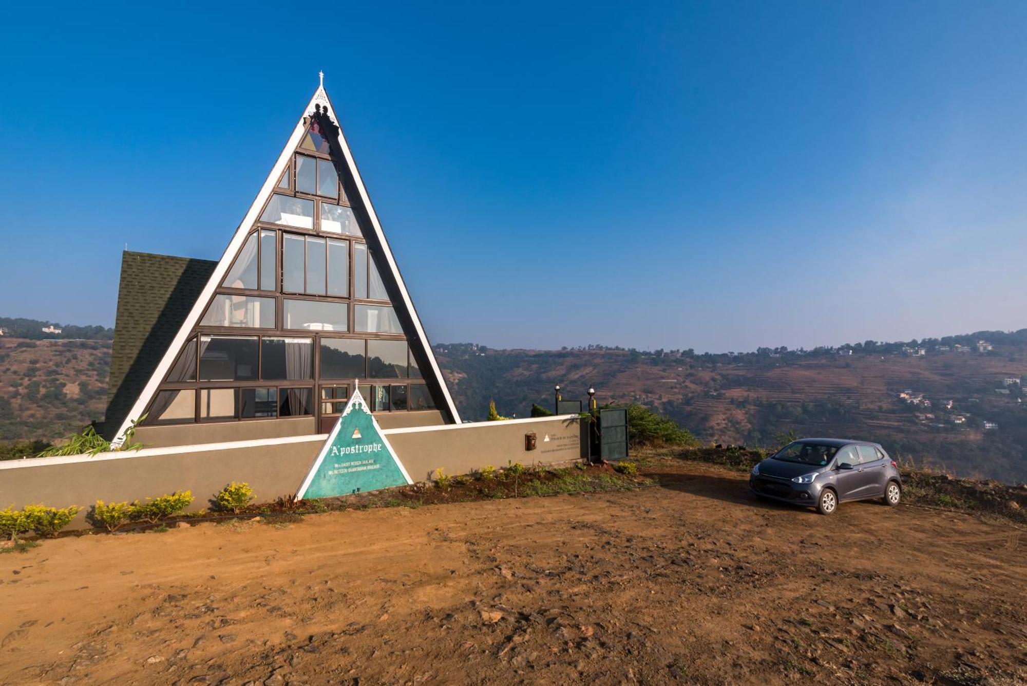 Saffronstays A Vantage, Panchgani - A Pyramid Shaped Unique Luxury Villa With Infinity Valley Views Exterior foto